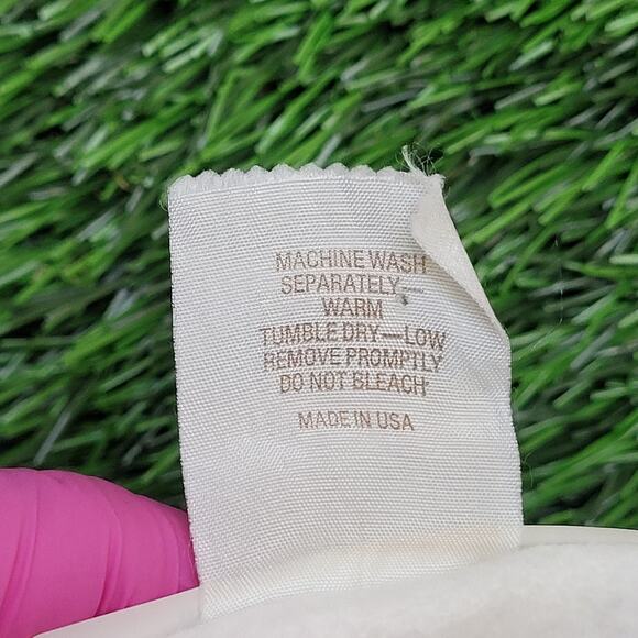 Vintage 90s MOD Sweatshirt Womens XL 23x23 Boxy White Gray - Picture 4 of 10